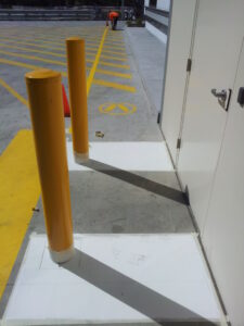 safety bollards installation qld and nsw and linemarking