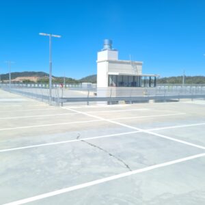 safety barriers and safety line marking