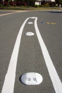 linemarking on street